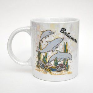 SOLD Vintage Iridescent Dolphin Bahamas Mug